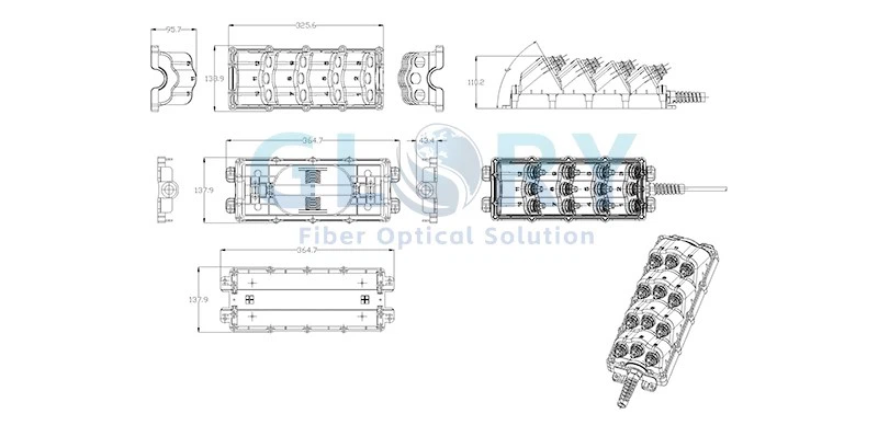 Fiber Distribution Terminal MST size Fiber Distribution Terminal MST size